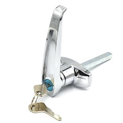 Zinc Alloy Door Handle Lock for Cabinets and Garage Doors Rainproof Replacement with Silver Finish and Easy Installation