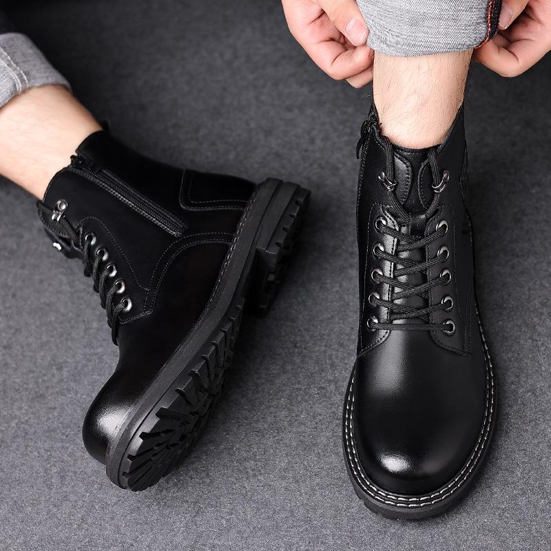 Новые высокие мужские ботинки в британском стиле — фото 5