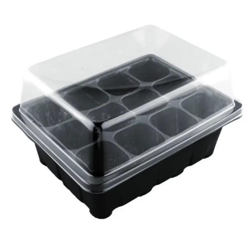 12Holes Seedling Trays Seed Starter Tray Plastic Nursery Pots With Breathable Hole Planting Seed Growing Starting Seedling Tray