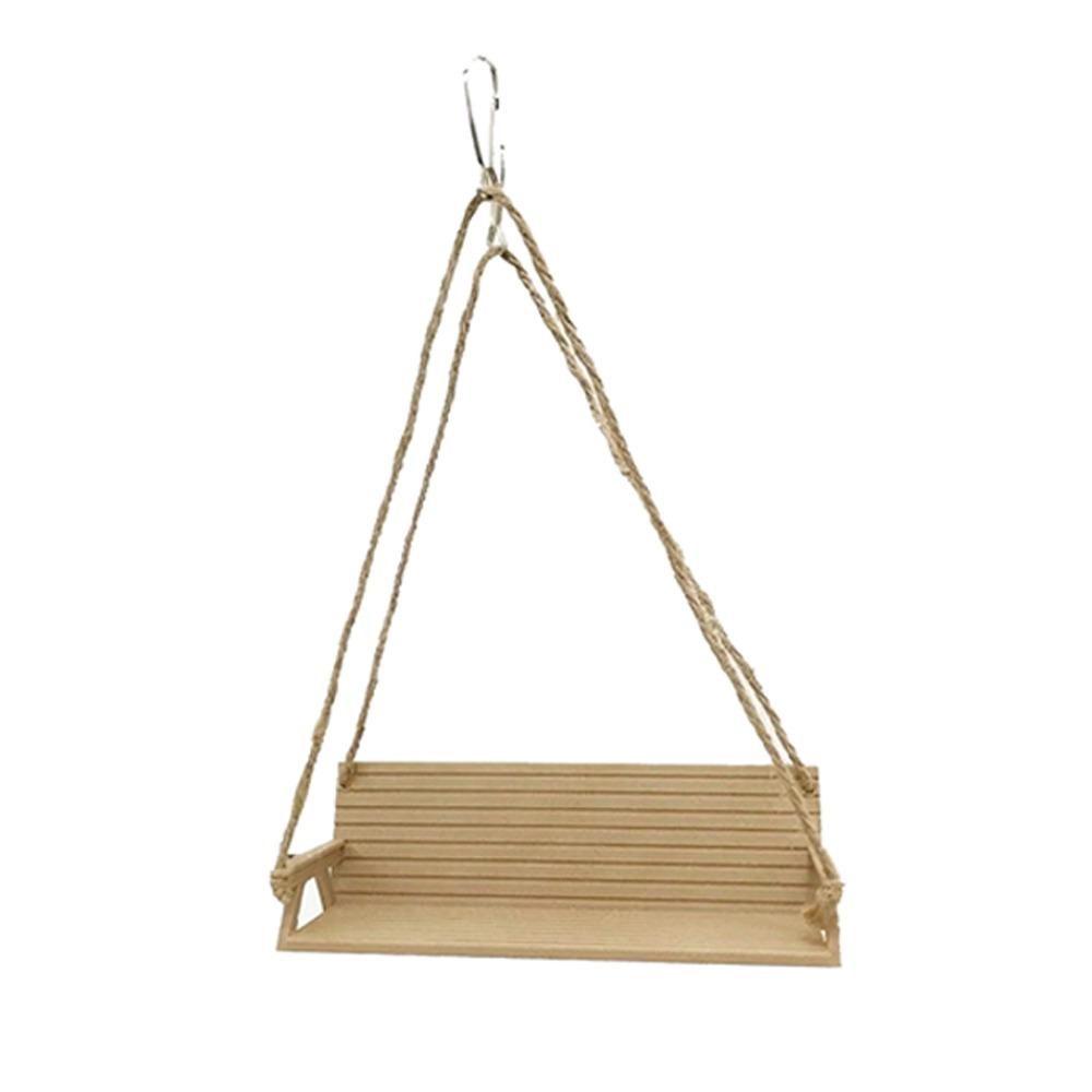 Creative Interactive Bird Toy Funny Parrot Hanging Bed Bench-Style Bird Swing  Pet Entertainment