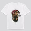 American Retro TUPAC SHAKUR 2PAC Rap Music Hip Hop Blues Retro T-shirt Summer New Men and Women Streetwear
