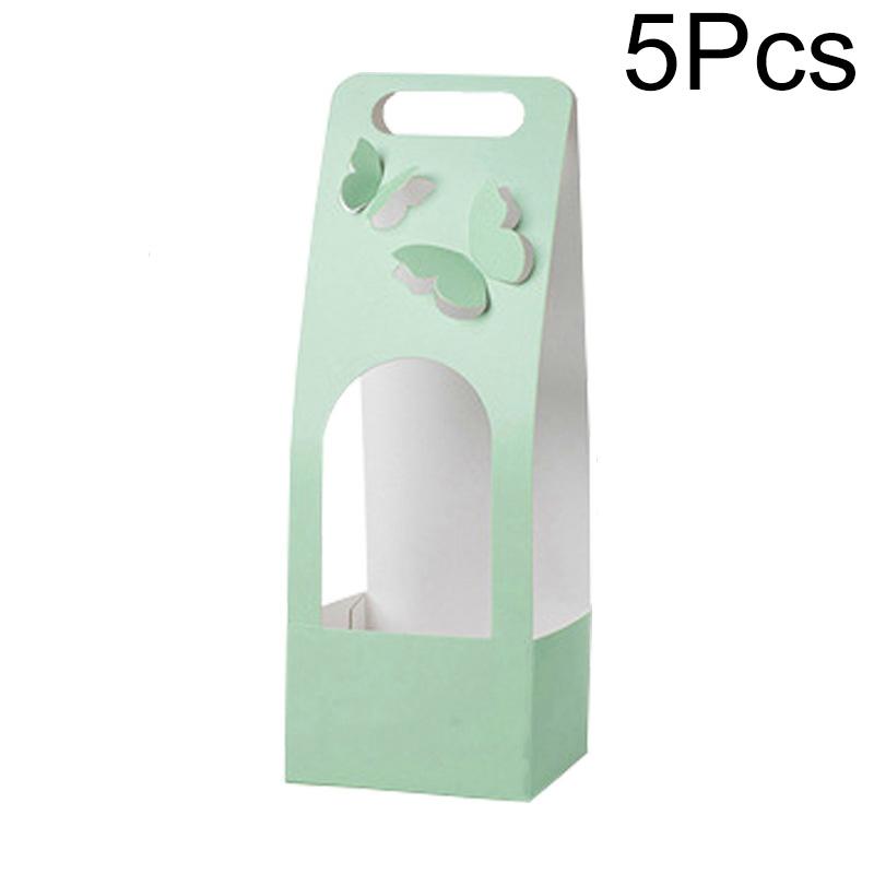 1pc Flower Packaging Oval Held Box Beautiful Home Decor Three-dimensional Cardboard Hollow Butterfly Birthday Gift