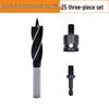 Electric Screwdriver Set: Four-Blade Woodworking Drill with Extended Air Wrench and Joint for Wood Board Hole Opening