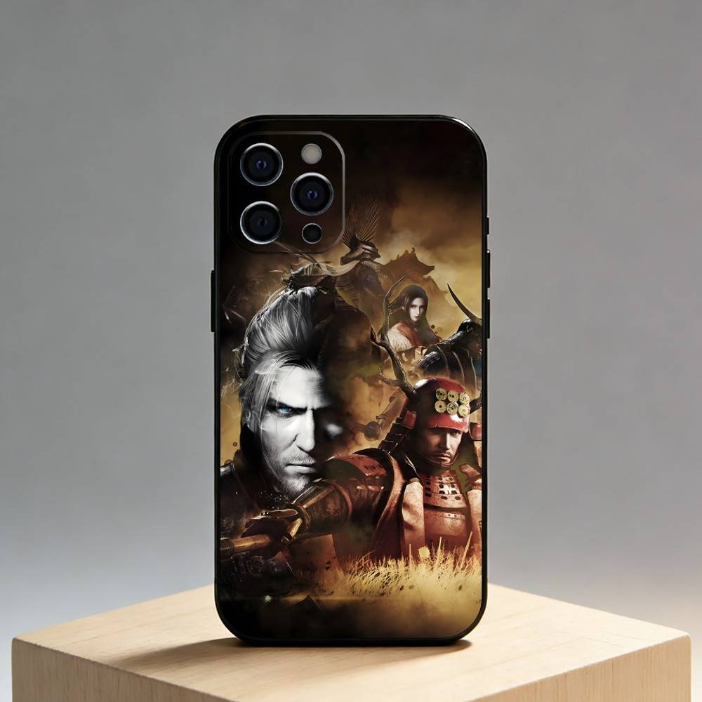 Game N-Nioh Pritend Phone Case For iPhone17,16,15,14,13,12 Plus,Max Soft Silicone Black Cover