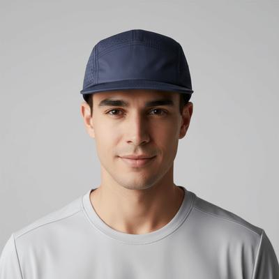 Casquette de Baseball Respirante à Séchage Rapide 5 Panneaux Maille Respirante Casquette de Sport Protection UV Douce Casquette de Course Cyclisme