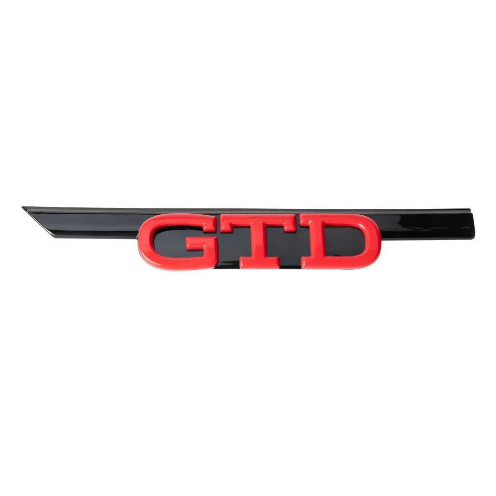 2026 Hot For VW VOLKSWAGEN 1pcs ABS GTI GTD Badge Decoration Car Front Hood Grille Replacement Type For Volkswagen VW Golf 8 Rli