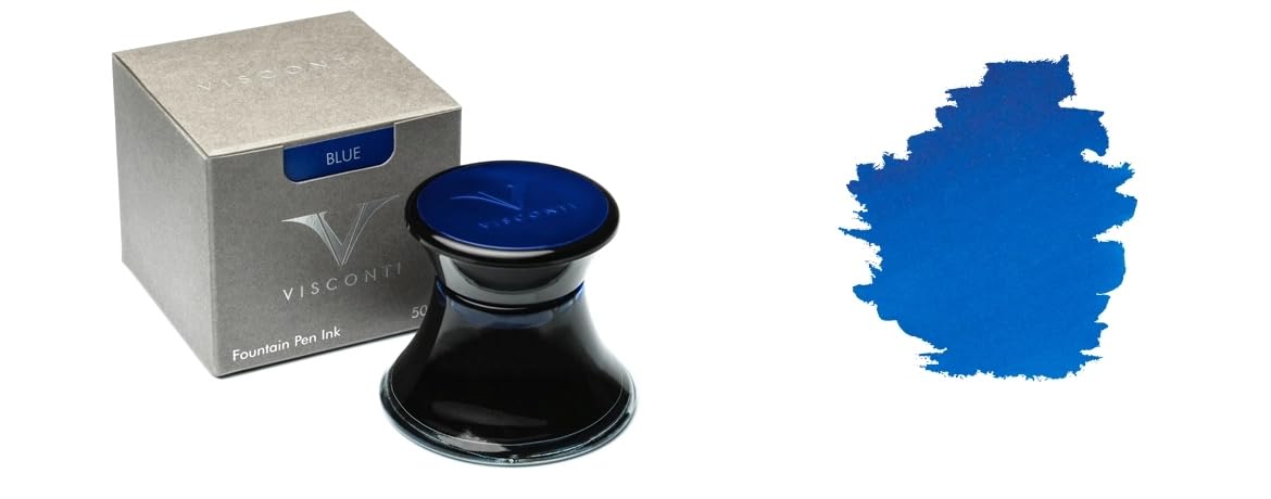 

VISCONTI Fountain Pen VINK202201 Ink, Bottled, 50ml, Blue,