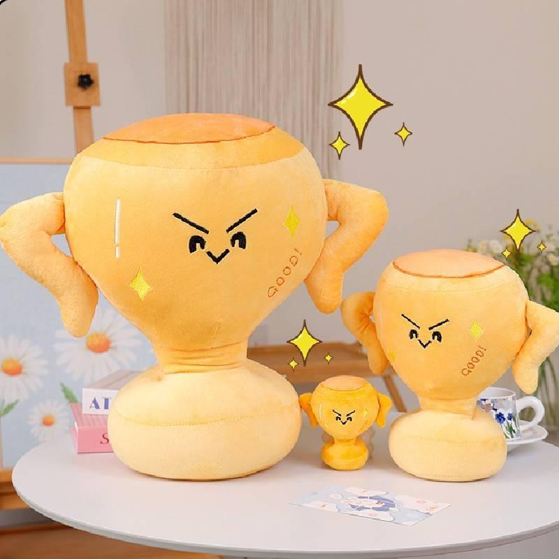 Adorable Plush Trophy Stuffed Doll Soft Pp Cotton Cute Animal Pillow Gift