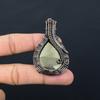 Χειροποίητο κρεμαστό κόσμημα από χρυσό Apache Pyrite Gemstone από καθαρό σύρμα χαλκού τυλιγμένο