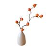 Artificial Red Persimmon Bouquet Ornament for Living Room Decor