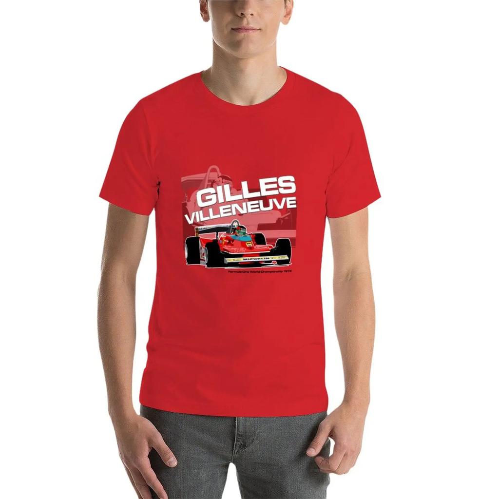 New Gilles Villeneuve - F1 1979 T-Shirt Tees Oversized T Shirt Oversized T Shirts T Shirts for Men Pack
