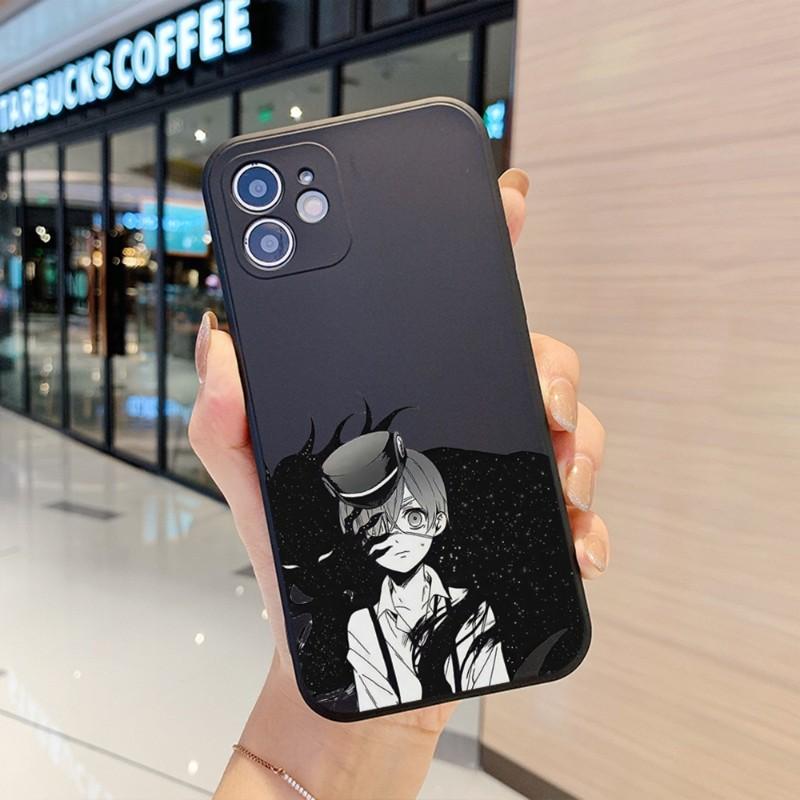 Butlers Ciel Phantomh Phone Case For IPhone 14 11 12 13 Pro Max X XR XSMax 6 6S 7 8 Plus SE 2022 Soft Square Color Phone Cover