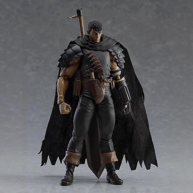 16cm Anime Berserk Guts Black Swordsman #359 Repainted Edition Action Figure Pvc Desktop Model Ornaments Toy Birthday Gift