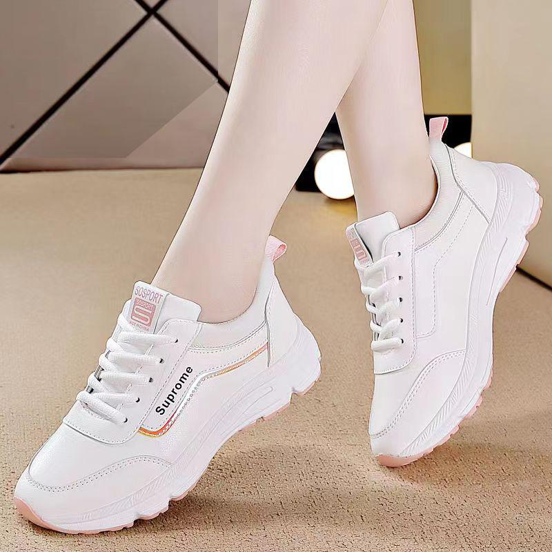Little white shoes women's 2025 spring and autumn new breathable soft-soled explosive flat-soled women's shoes casual versatile travel sports shoes