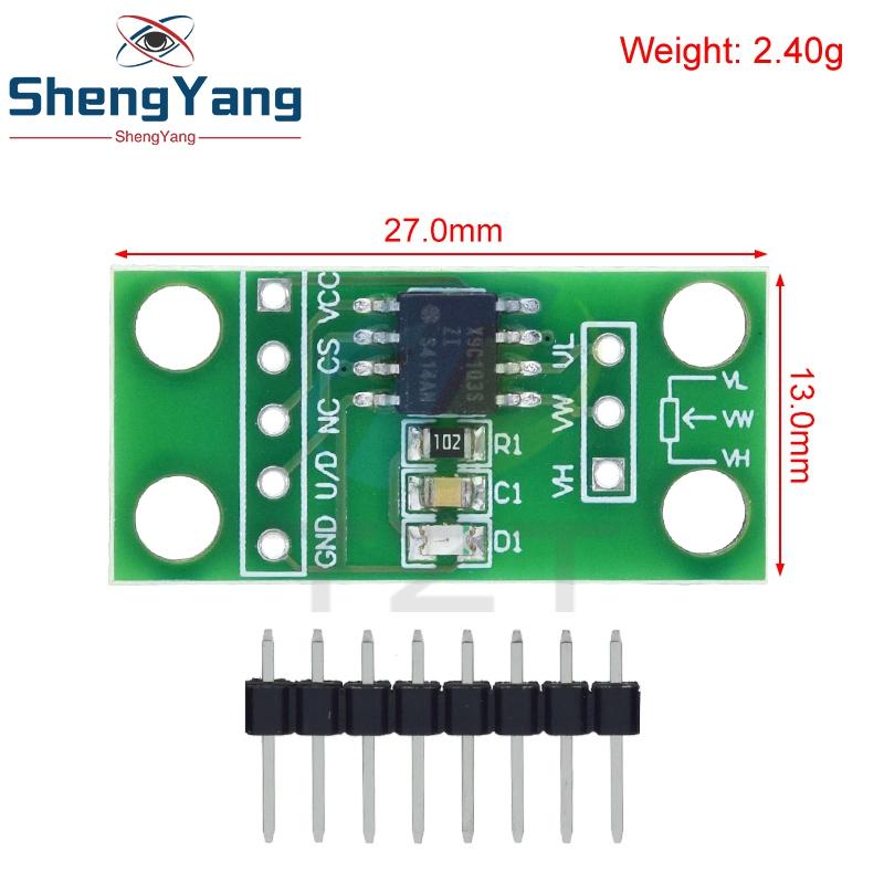 TZT NEUES X9C103S X9C503S Digitales Potentiometer Modul für Arduino