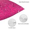 Pink Sparkles Splatter Square Pillowcase Polyester Linen Velvet Printed Zip Decorative Throw Pillow Case Car Cushion Cover 45X45