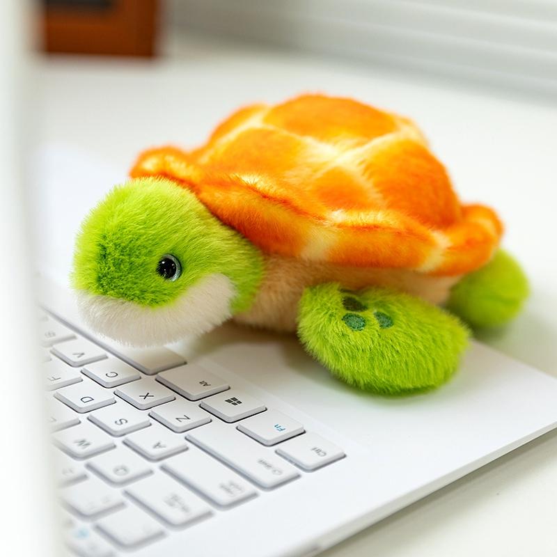18cm Cartoon Liegendes Stofftier Niedliches Pferd Ente Kuh Frosch Plüschtiere Kawaii Büro-Begleiter Plüsch Handgelenkauflage Handgelenkstütze Puppe