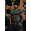 Camiseta Deportiva Musculosa de Manga Corta Ajustada de Secado Rápido para Hombre Gimnasio Entrenamiento Fitness Running Deporte Culturismo Camisa Casual Masculina