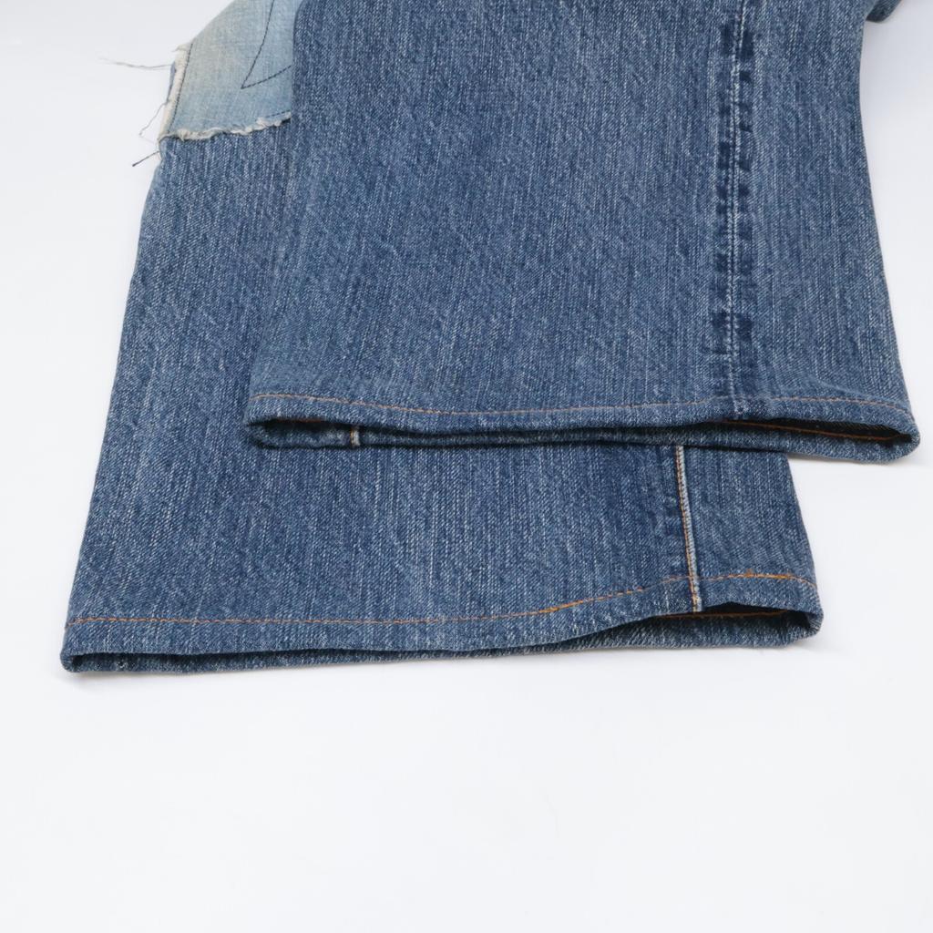 Yohji Yamamoto XSPOTTED HORSE CRAFT Patchwork Knopfleiste Jeanshose/ Hosen 36 blauGebraucht