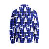 Men's Casual Loose Fit Long Sleeve Collared Shirt with Christmas Print for Holiday Parties