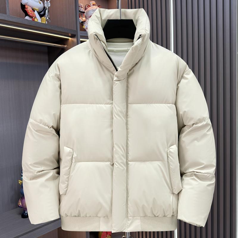 

Модные зимние куртки мужские короткие парки свободные повседневные толстые теплые ПУ верхняя одежда мужские пальто 3XL бежевый