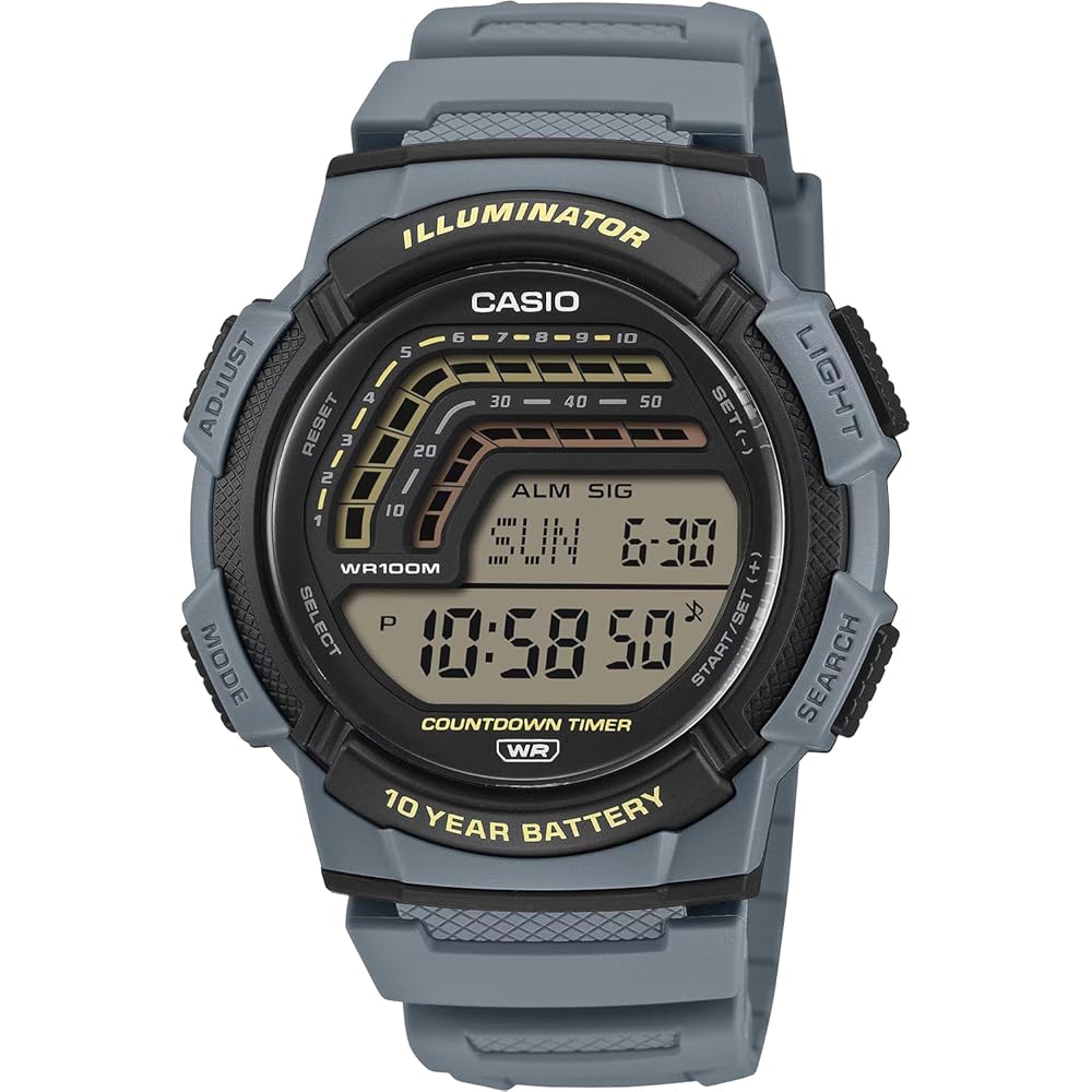 

[Casio] CASIO Стандартные цифровые часы WS-1800-2AV Мужские Сине-серые Международная модель [Параллельный импорт...