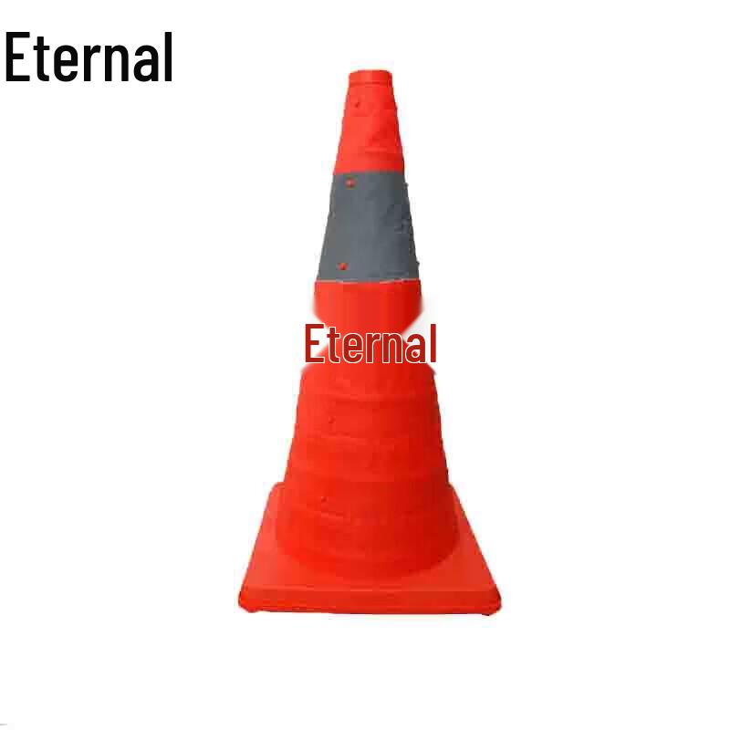 Portable Foldable Reflective Warning Road Cone