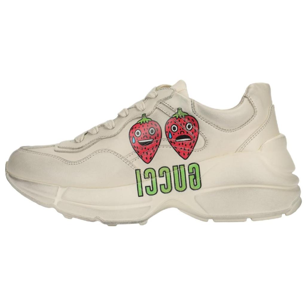 Gucci Rhyton Strawberry Print Sneakers 703814 DRW00 9522