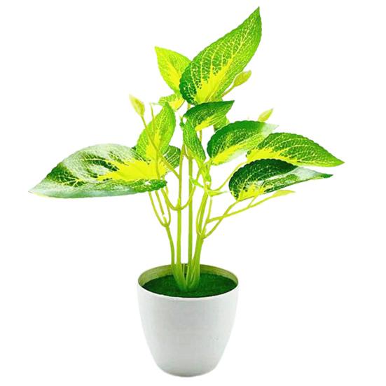 Modern Artificial Leaves Realistic Plastic Everlasting