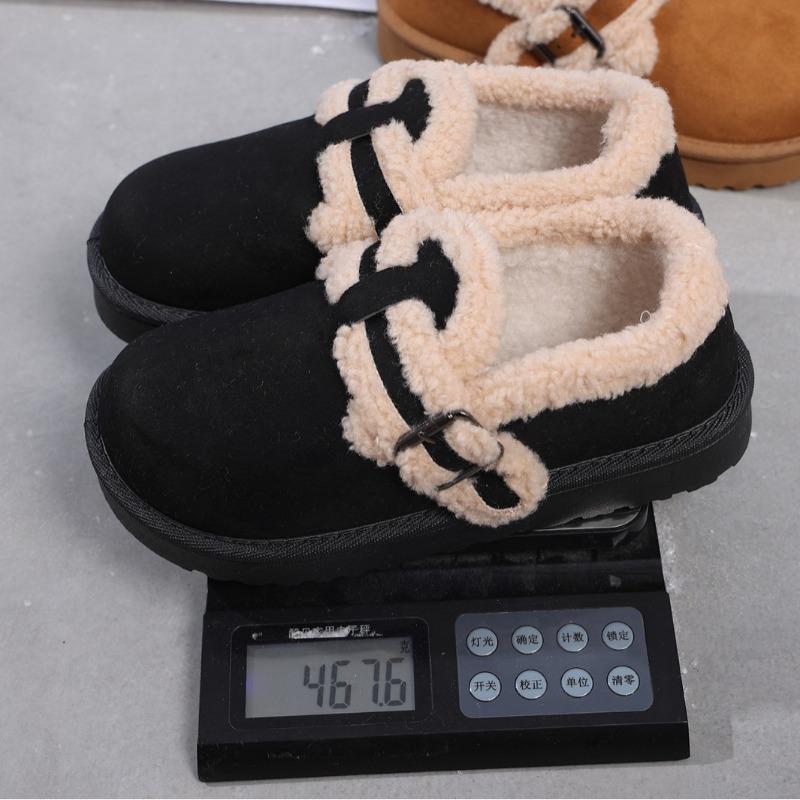 Women's Vintage Snow Boots Slippers, Non-Slip Platform House Shoes, Plush Lined Maternity Booties in Stock