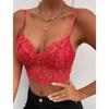 Eyelash Lace Tank Top V Neck Perspective Crop Tops Women Summer Camis Solid Color Camisole Fashion Tube Female Sleeveless Cropped Vest Y2K Clothes