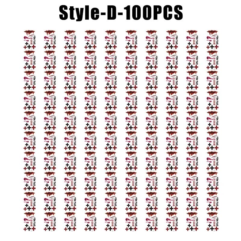 Halloween Waterproof Temporary Tattoo Stickers Sexy Bloody Makeup Zombie Scar Tattoo Decoration Wound Horror Blood Sticker