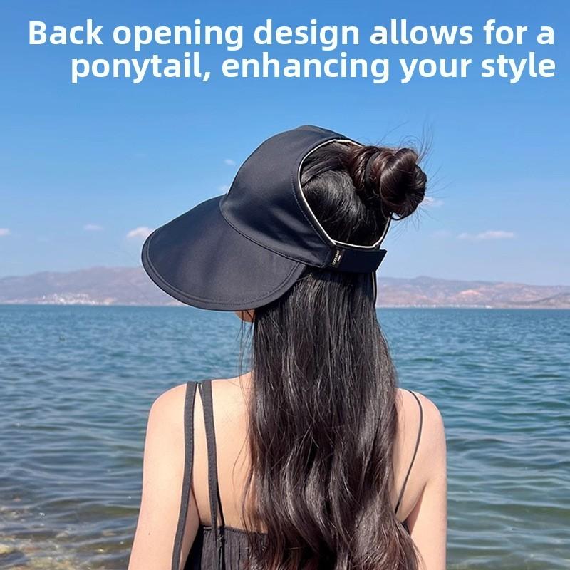 Outdoor Ice Silk Sun Hat With Wide Brim And Adjustable Fit For Summer Sun Protection