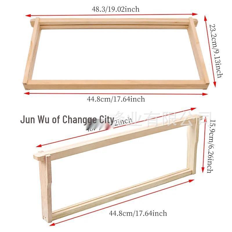 Italian Pine Wood Beehive Frame (Knotless) - Langstroth Design, Assembleable Chinese Foundation Frame