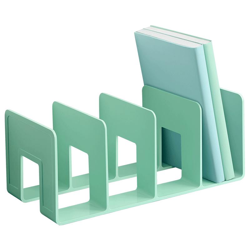 Thickened 4-Grid Plastic Book Stand and File Holder