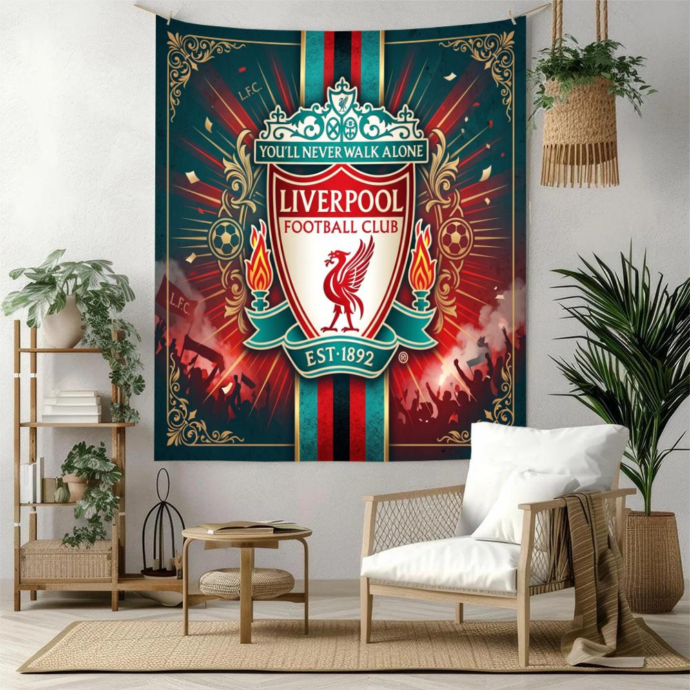 Liverpool Football Club Nástěnná dekorace Gobelín Umění pro památku mazlíčka Narozeniny Svatba Pozadí pro párty Rodinný dárek