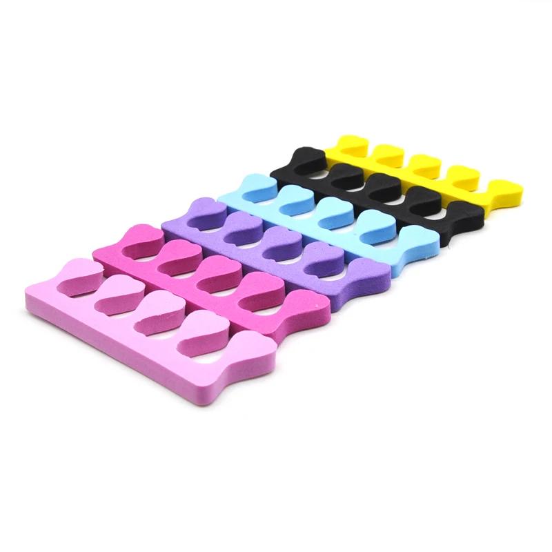 50pcs Professional Soft Foam Toe Separator Nail Tools for Manicure Pedicure Foot Care Anti Touch Gel UV Nail Polish