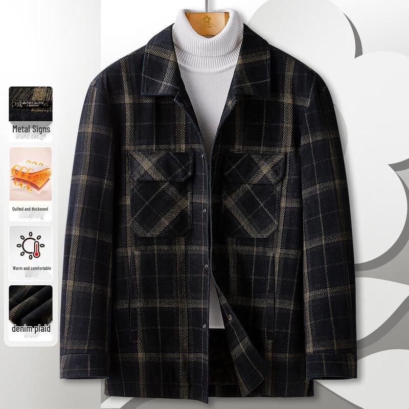 

MONTAGUT Men s Winter Long-Staple Cotton Casual Jacket M