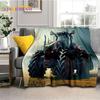 Retro Tractor Car 3D Truck Soft Flannel Blanket for Beds Bedroom Sofa Picnic ,Throw Blanket for Cover Outdoors Leisure Gift