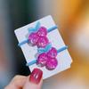 Koreanische Kinder Pailletten Floral Elastische Haarbänder Gummiband Haargummi Prinzessin Kawaii Haarseil Kopfbedeckung Mädchen Haarschmuck