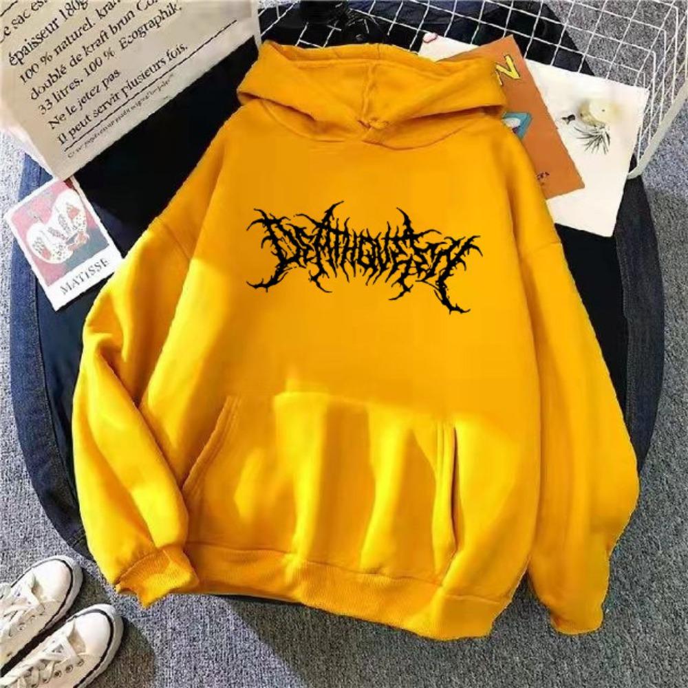 

Корейская версия осенне-зимнего свободного худи из флиса с надписью оптом для мужчин и женщин S жёлтый