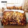 City Night Scene Bedding Set Duvet Cover Sets 3d Bedding Digital Printing Bed Linen Queen Size Bedding Set Fashion Design