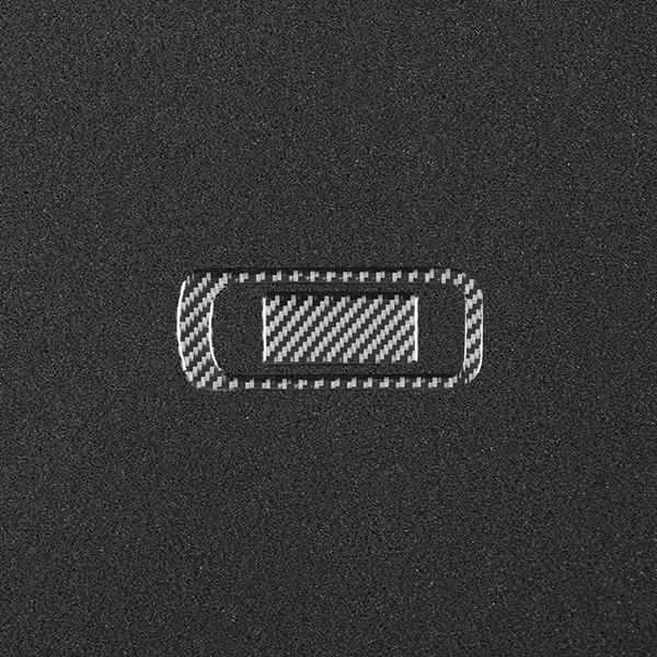 Carbon Fiber Pattern Soft Sticker for Passenger Side Storage Box Handle
