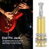 Zerodis Guitar Endpin Jack with Cylinder Clip End, Noise Reduction, High Strength, Gold Base