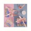 1pc Romantic Clouds, Mountains, Floral Pattern 3D Gift Bag, Pink, Birthday Party Holiday Thanksgiving Gift Bag, Birthday Gift Packaging Tote