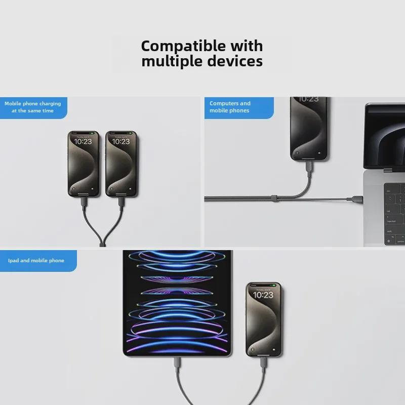 Anker 2-in-1 Dual Type-C 140W Schnelllade-Datenkabel A8895