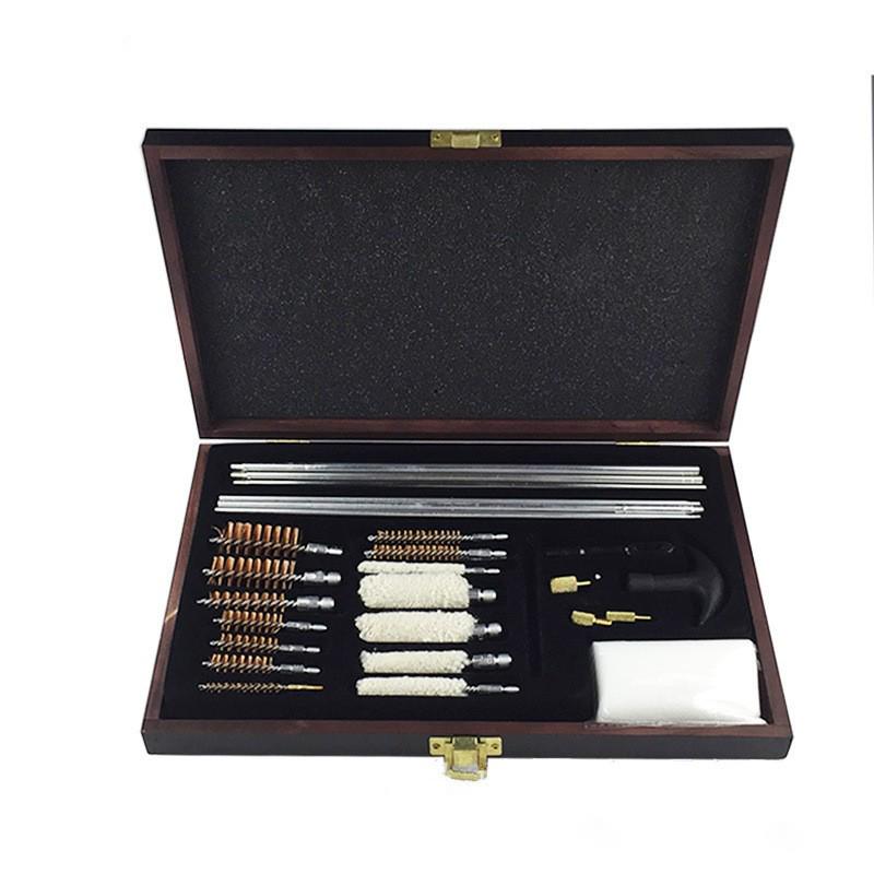 Aluminum Alloy Double Handle Cleaning Tool Set with Cotton & Steel Wire Brushes
