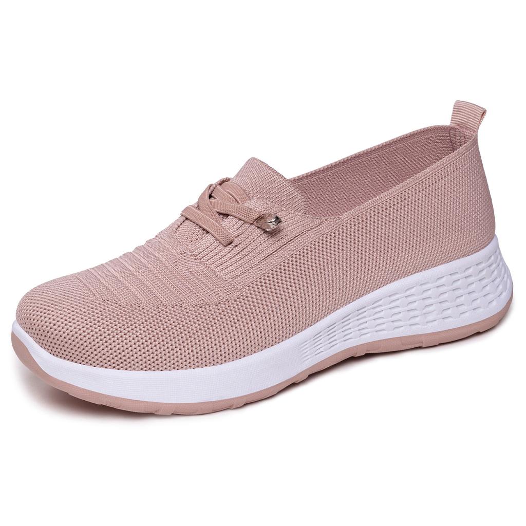 Women Shoes Spring Cloth Shoes Versatile Soft Bottom Breathable Mom Shoes Non Slip Slip On Casual Shoes Casual daily Comfortable Lightweight Sneakers
