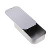 Blank Metal Slide Top Tin Containers Box Cas for Candy Jewelry Crafts Storage Camping Survival Kit - Portable and Smooth Slide