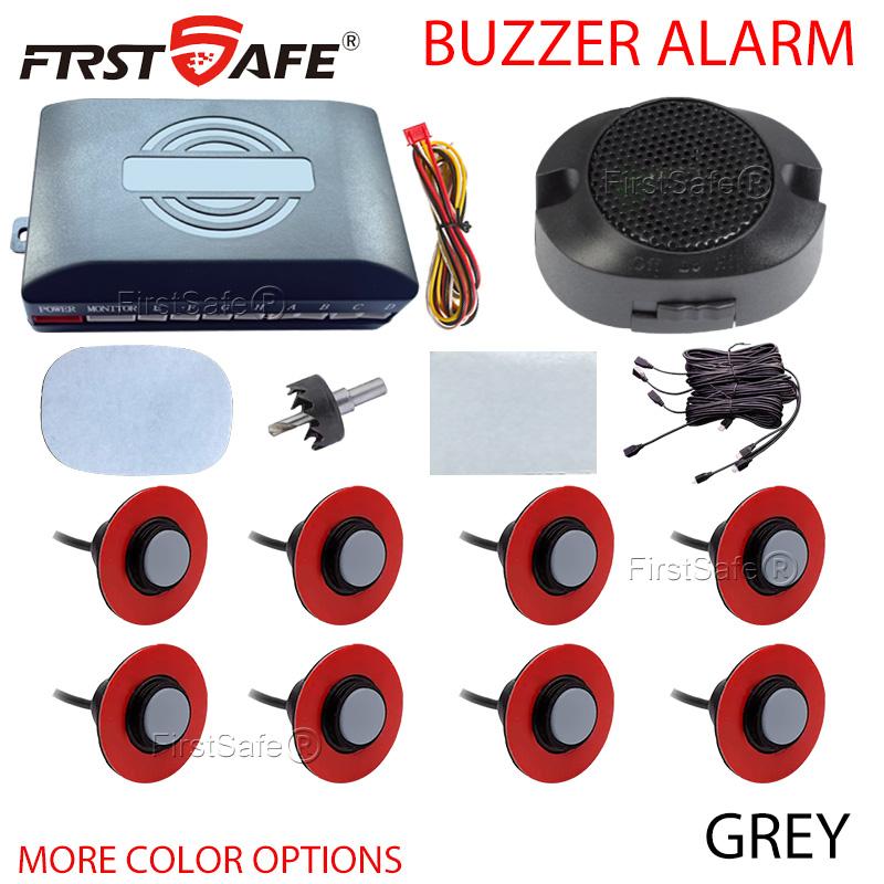 12V 16.5mm Parking Sensor Kit Universal 6/8 Sensor Buzzer Reverse Radar Sound Alarm Indicator Probe System